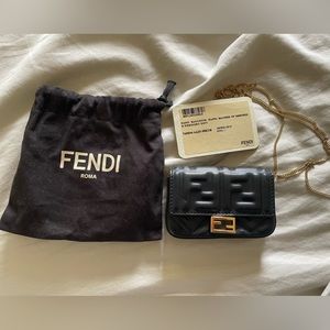 Fendi Nano Baguette Black